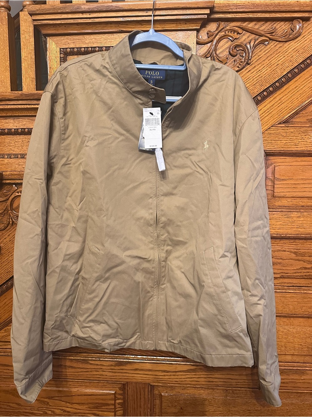 Polo by Ralph Lauren Lightweight Tan Zip-Up Jacket